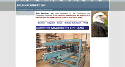 Desktop Screenshot of boldmachinery.com